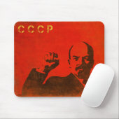 Retro Mousepad met Lenin USSR-afdrukken Muismat (Met muis)
