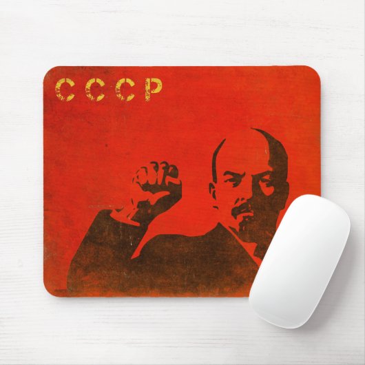 Retro Mousepad met Lenin USSR-afdrukken Muismat (Met muis)