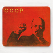 Retro Mousepad met Lenin USSR-afdrukken Muismat (Voorkant)