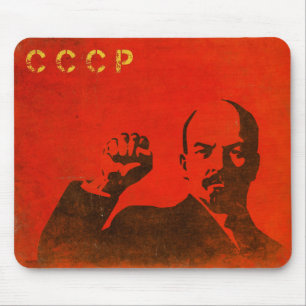 Retro Mousepad met Lenin USSR-afdrukken Muismat