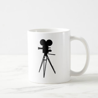 Retro Movie Camera Silhouette Koffiemok