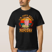Retro Movie Cinema Movie Popcorn Funny Gezegde T-shirt (Voorkant)