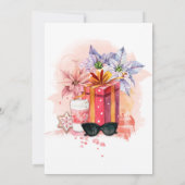 Retro Movie Kerstbridal Brunch Kaart (Achterkant)