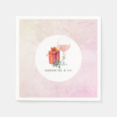 Retro Movie Kerstparty Servet (Voorkant)