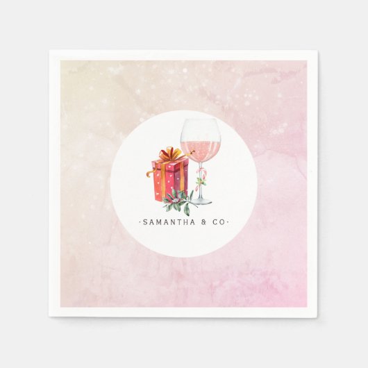 Retro Movie Kerstparty Servet (Voorkant)