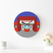 Retro Movie Theater Acryl Ronde Wandklok (Huis)