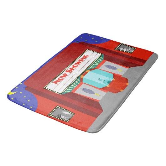 Retro Movie Theater Badmat (Gekanteld)