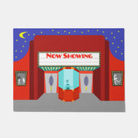 Retro Movie Theater Deuren Mat