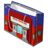 Retro Movie Theater Gift Bag Large Cadeautasje (Voorkant Gekanteld)