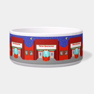Retro Movie Theater Keramische Pet Bowl Voerbakje