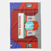 Retro Movie Theater Keukenhanddoek (Verticaal)