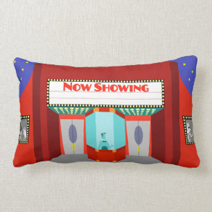 Retro Movie Theater Lumbar Pillow Kussen