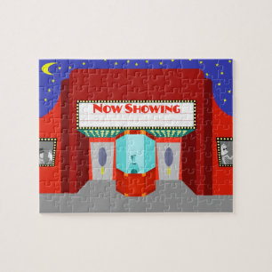 Retro Movie Theater Puzzle Legpuzzel