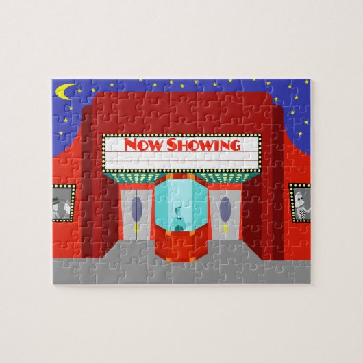 Retro Movie Theater Puzzle Legpuzzel (Horizontaal)
