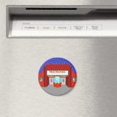 Retro Movie Theater Ronde Magneet (Insitu (Vaatwasser))