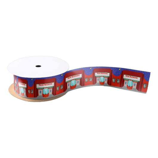 Retro Movie Theater Satin Ribbon Satijnen Lint (Spoel)