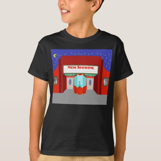 Retro Movie Theater T-shirt (Voorkant)