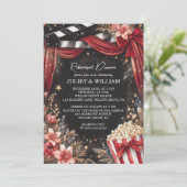 Retro Movie Ticket Meest populaire repetitie diner Kaart (Staand voorkant)