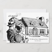 Retro Moving Announcement Aankondiging (Voorkant)