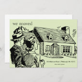 Retro Moving Announcement Aankondiging (Voorkant / Achterkant)