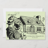 Retro Moving Announcement Aankondiging (Voorkant)