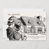 Retro Moving Announcement Aankondiging (Voorkant)