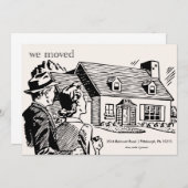 Retro Moving Announcement Aankondiging (Voorkant / Achterkant)