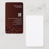 Retro Mozaïek Patroon Cosmetoloog Visitekaartje (Voorkant / Achterkant)