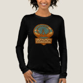 Retro Mozaïek-stijl London Eye T-shirt (Voorkant)
