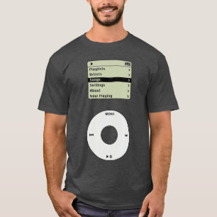 Retro MP3-speler Pod Musicech Kostuum vrienden ret T-shirt