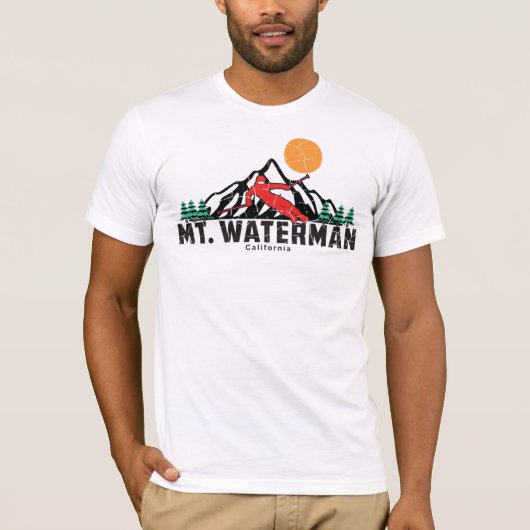 Retro MT Waterman Ski T-shirt (Voorkant)