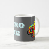 Retro MTB-rijder Koffiemok (Voorkant rechts)