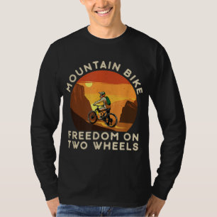 Retro MTB Trail Berg Nieuwe Fietsfiets Fietsen T-shirt