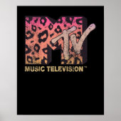 Retro MTV-Logo — Afdrukverloop Poster (Voorkant)