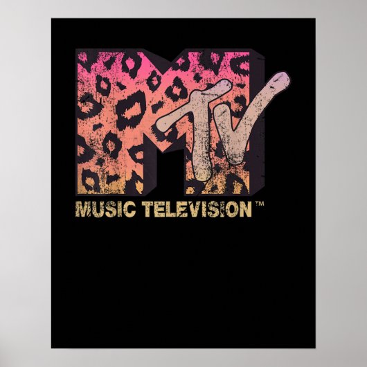 Retro MTV-Logo — Afdrukverloop Poster (Voorkant)