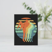 Retro Muay Thai Boxing Sports Kickboxing Boxer Fan Briefkaart (Staand voorkant)