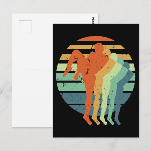 Retro Muay Thai Boxing Sports Kickboxing Boxer Fan Briefkaart (Voorkant / Achterkant)