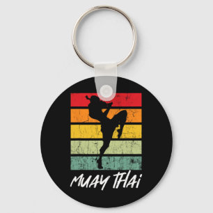 Retro Muay Thai Mma Martial Arts Thailand Sleutelhanger
