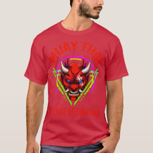 Retro Muay Thai Oni Demon Thai Boxing T-shirt