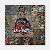 Retro Multi Color Auto Magneet (Voorkant)