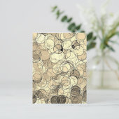Retro Multi-Colour Circles Patroon Briefkaart (Staand voorkant)
