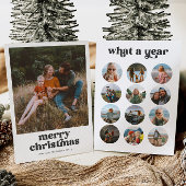 Retro Multi Foto Kerst Kaart