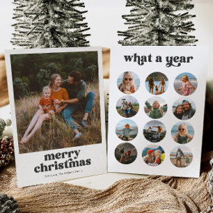 Retro Multi Foto Kerst Kaart