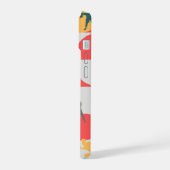 Retro Multi-Sport Silhouette Geometric Pattern iPhone 15 Case (Linkerkant)