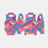 Retro Multicolor 90's Bedankdoosjes (Uitgevouwen)