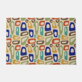 Retro Multicolor Mid-Century Modern Abstract Deurmat (Voorkant)