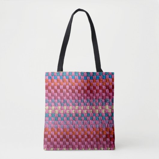 Retro Multicolor Potholder-controle Tote Bag (Voorkant)