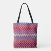Retro Multicolor Potholder-controle Tote Bag (Achterkant)