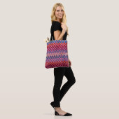 Retro Multicolor Potholder-controle Tote Bag (Op model)