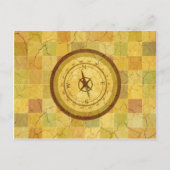 Retro  multicolored Compass Design Briefkaart (Voorkant)